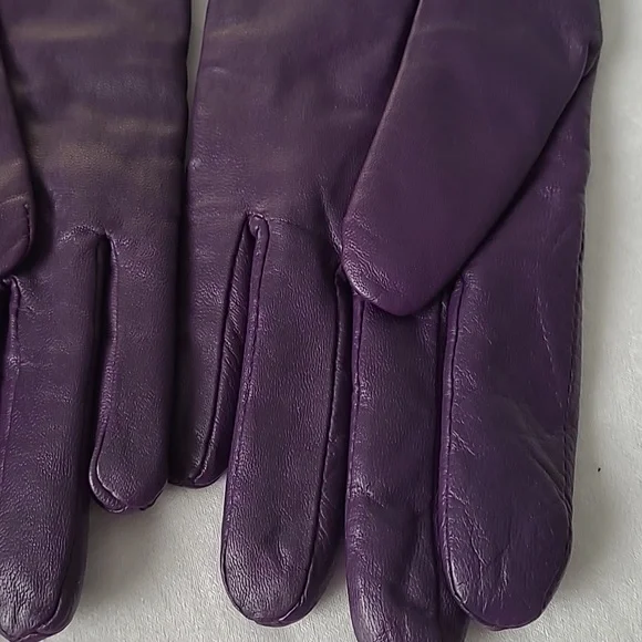 Lthr Gloves - cashmere/wool lining - Picture 5 of 9